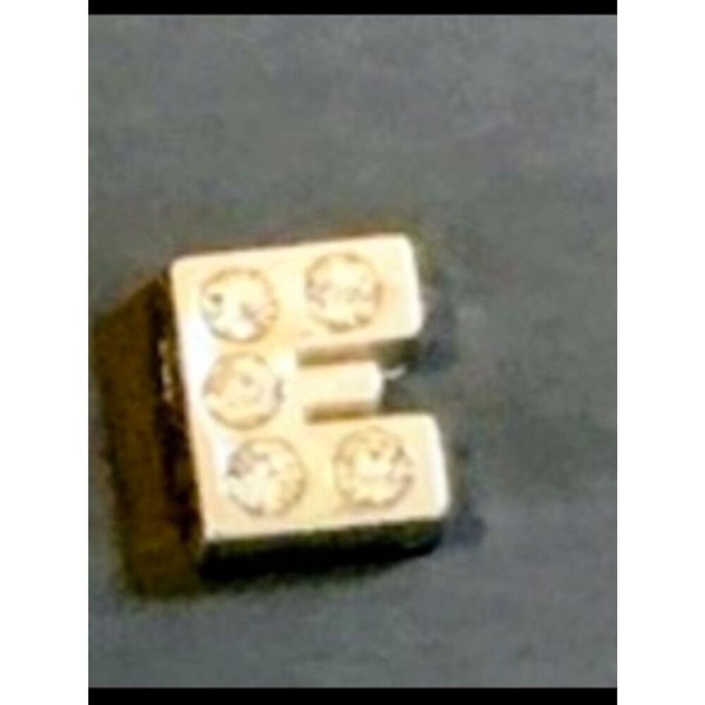 Letter 'E' Charm with Crystal Accents For Floating Lockets